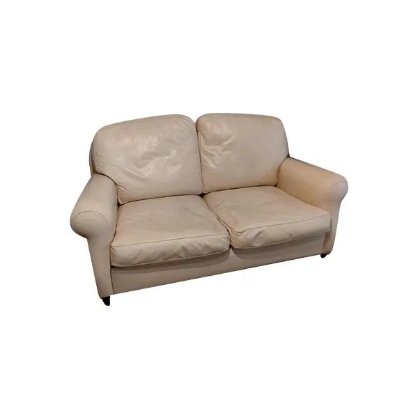 George 2 seater sofa in white leather, Poltrona Frau image