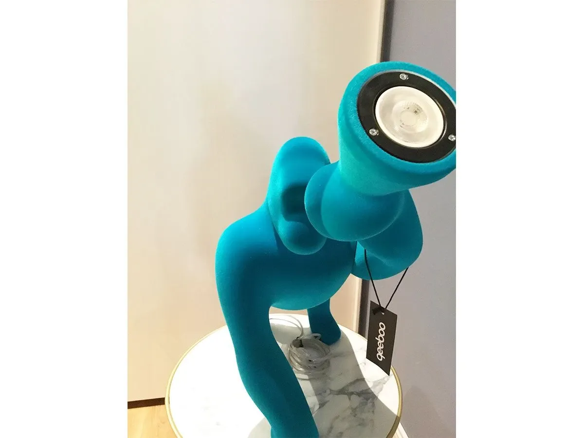 Kong Lamp XS (light blue velvet) 2