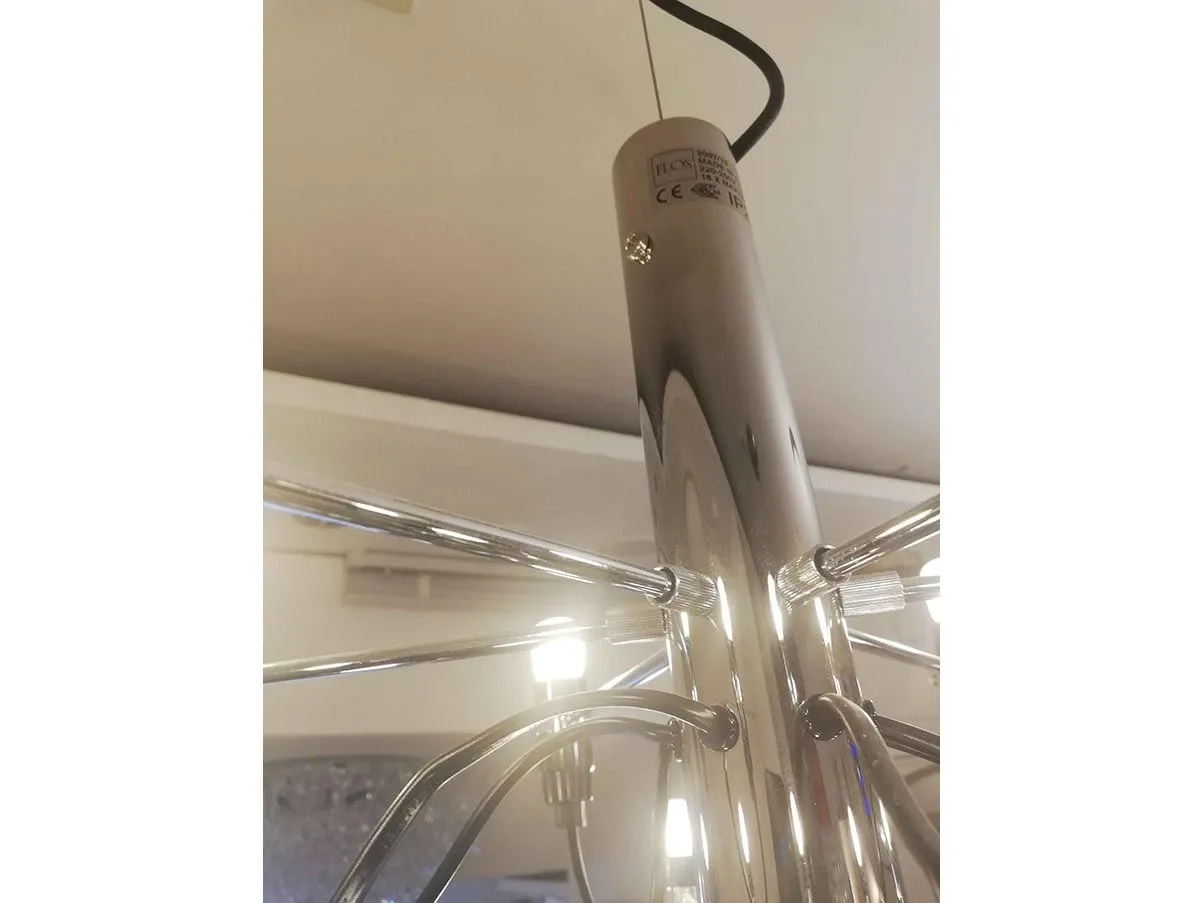 Pendelleuchte 2097/18 mit matten Leuchtmitteln (chrom) 
