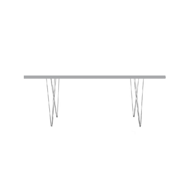 MZ3 rectangular table with steel base, Magis image