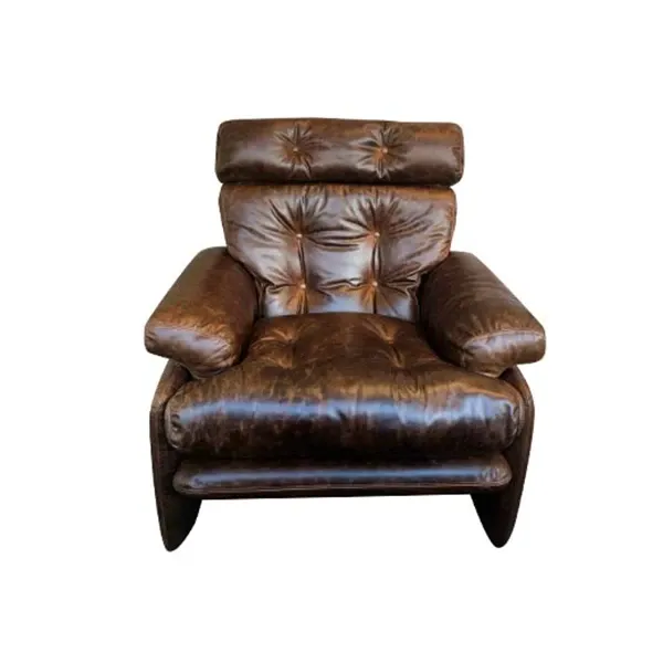 Coronado vintage armchair in leather (brown), B&B Italia image