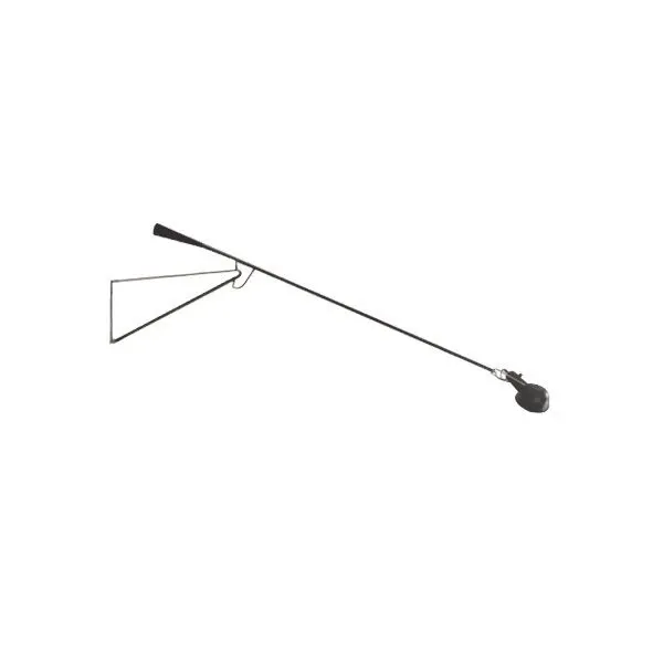 Verstellbare Wandleuchte Modell 265 aus lackiertem Stahl (schwarz) 4