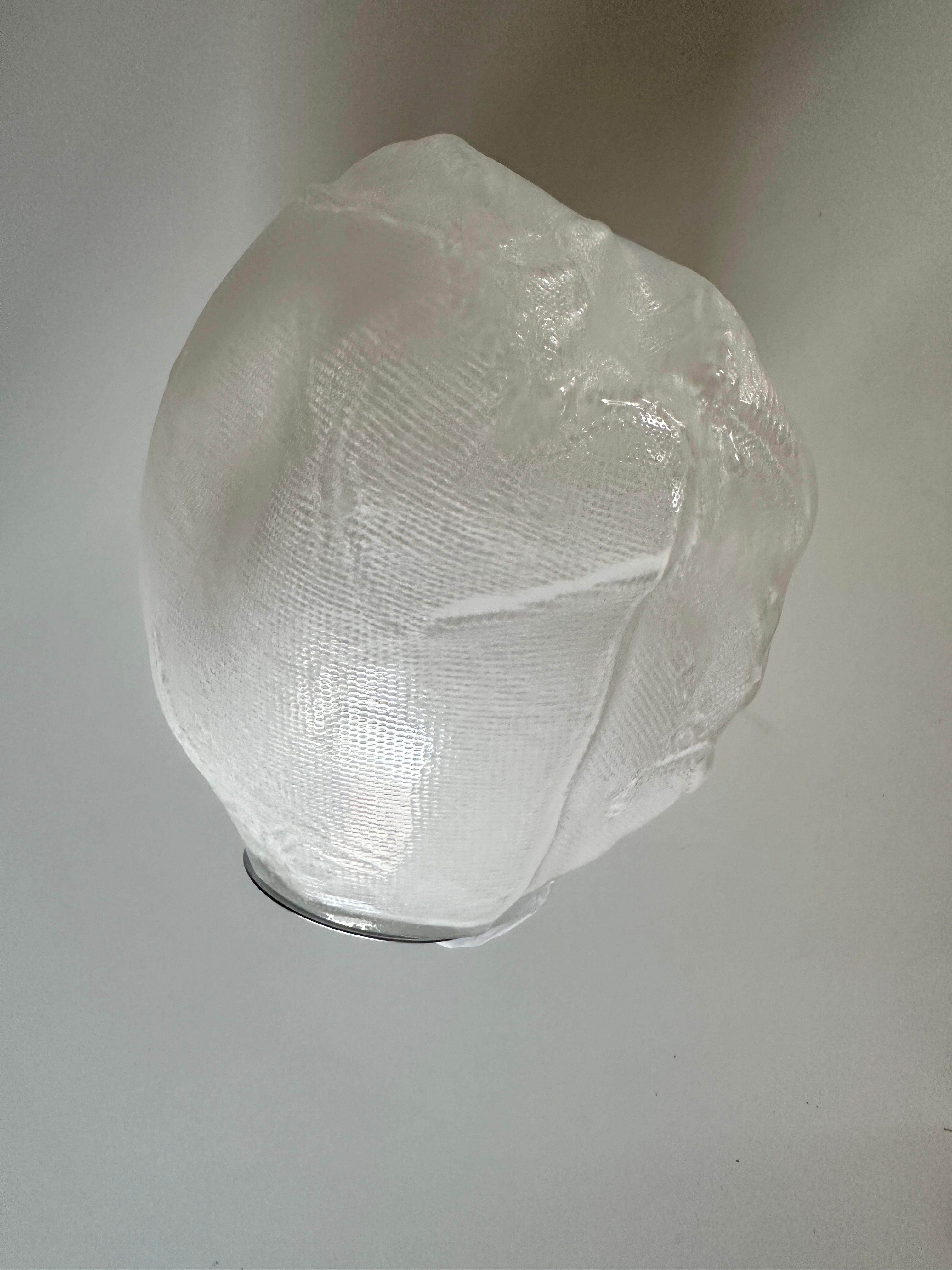 Suspension Arbel en verre blanc Main