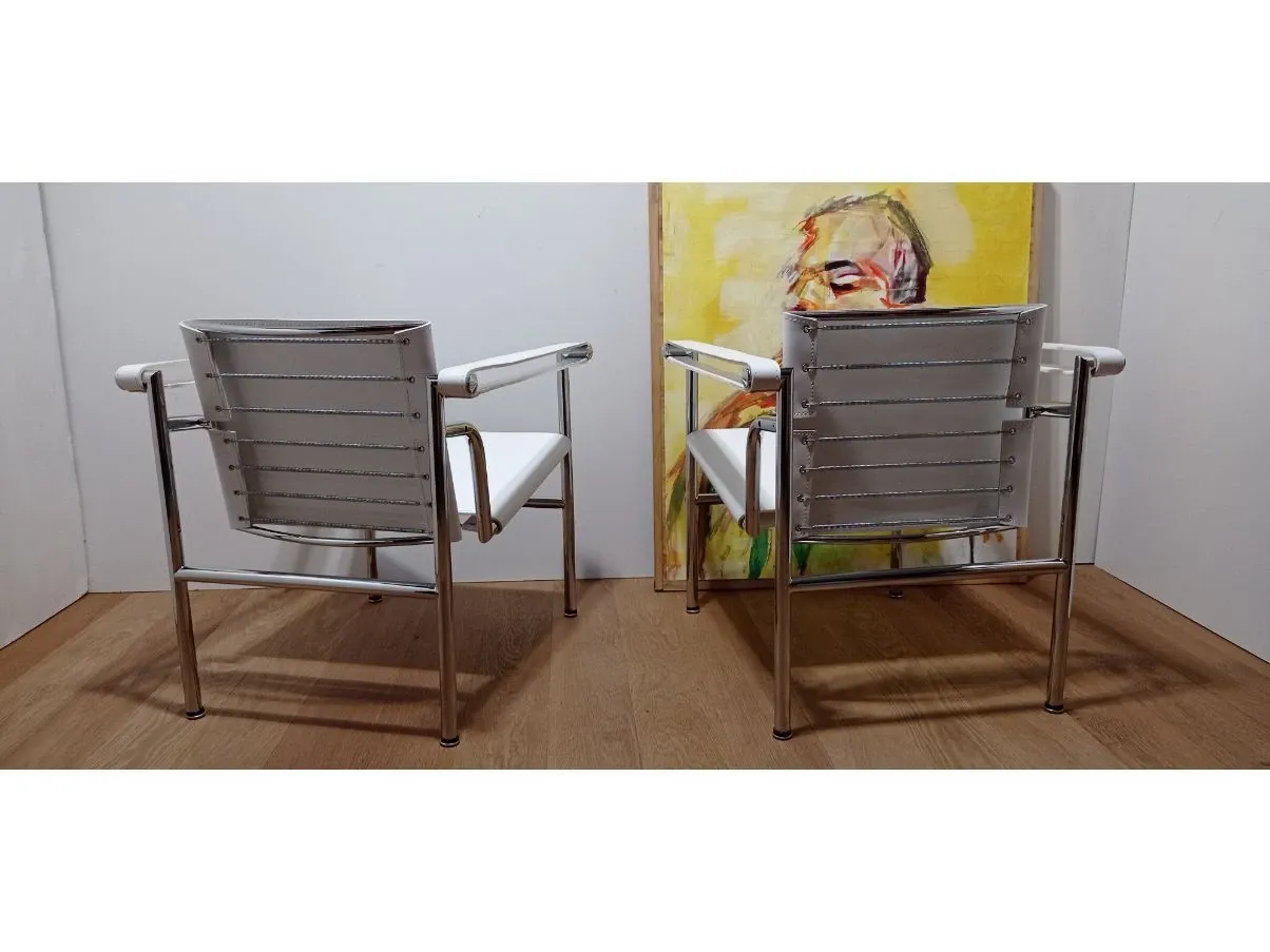 Set 2 sedie vintage LC1 (anni'80), Alivar 6