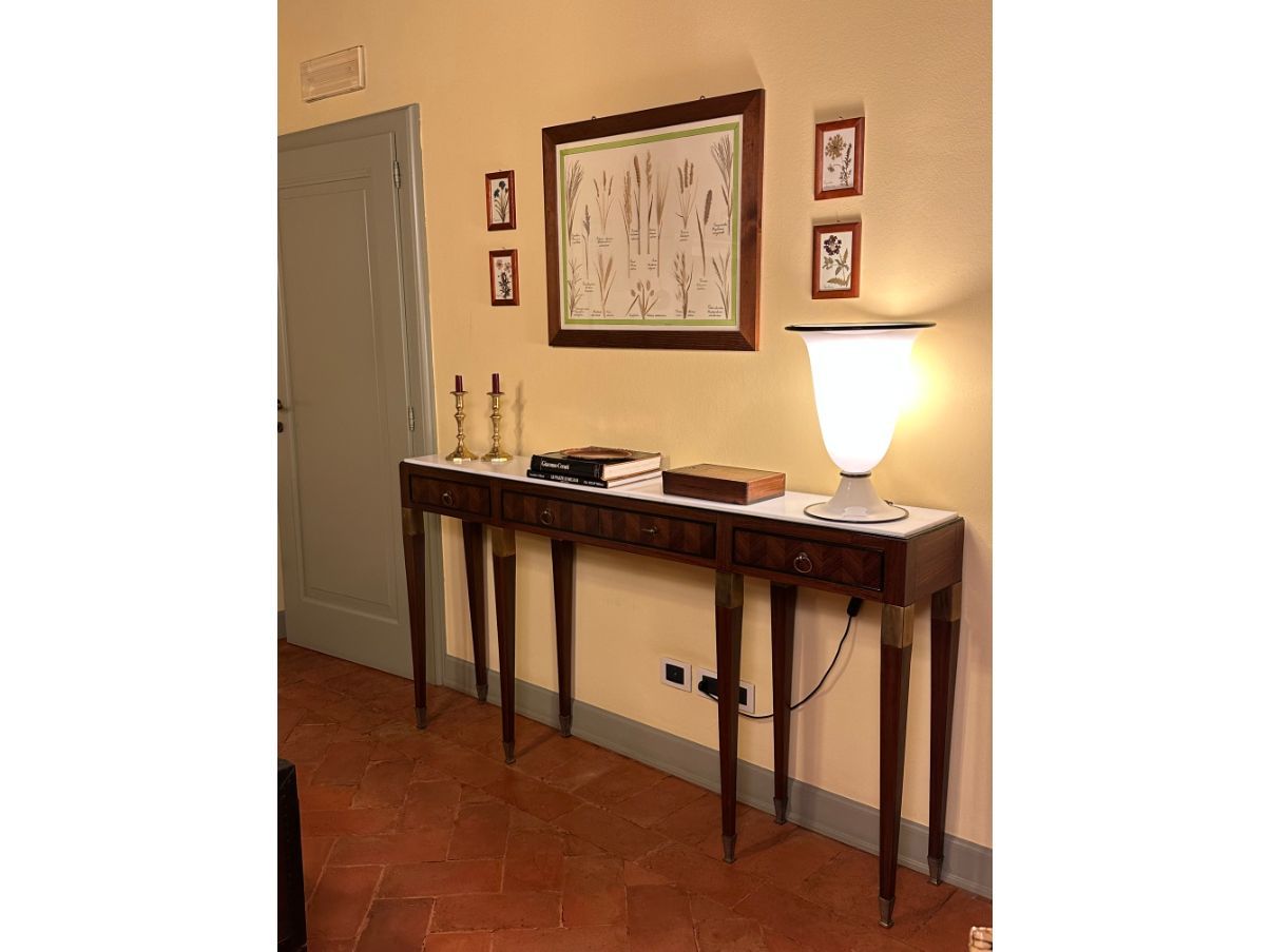 Console vintage con piano in marmo (anni'50), Side