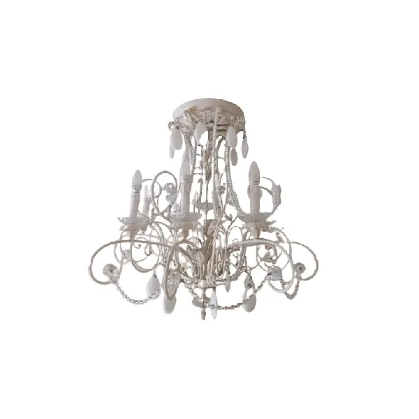 Iron and Murano glass chandelier, Gallo image