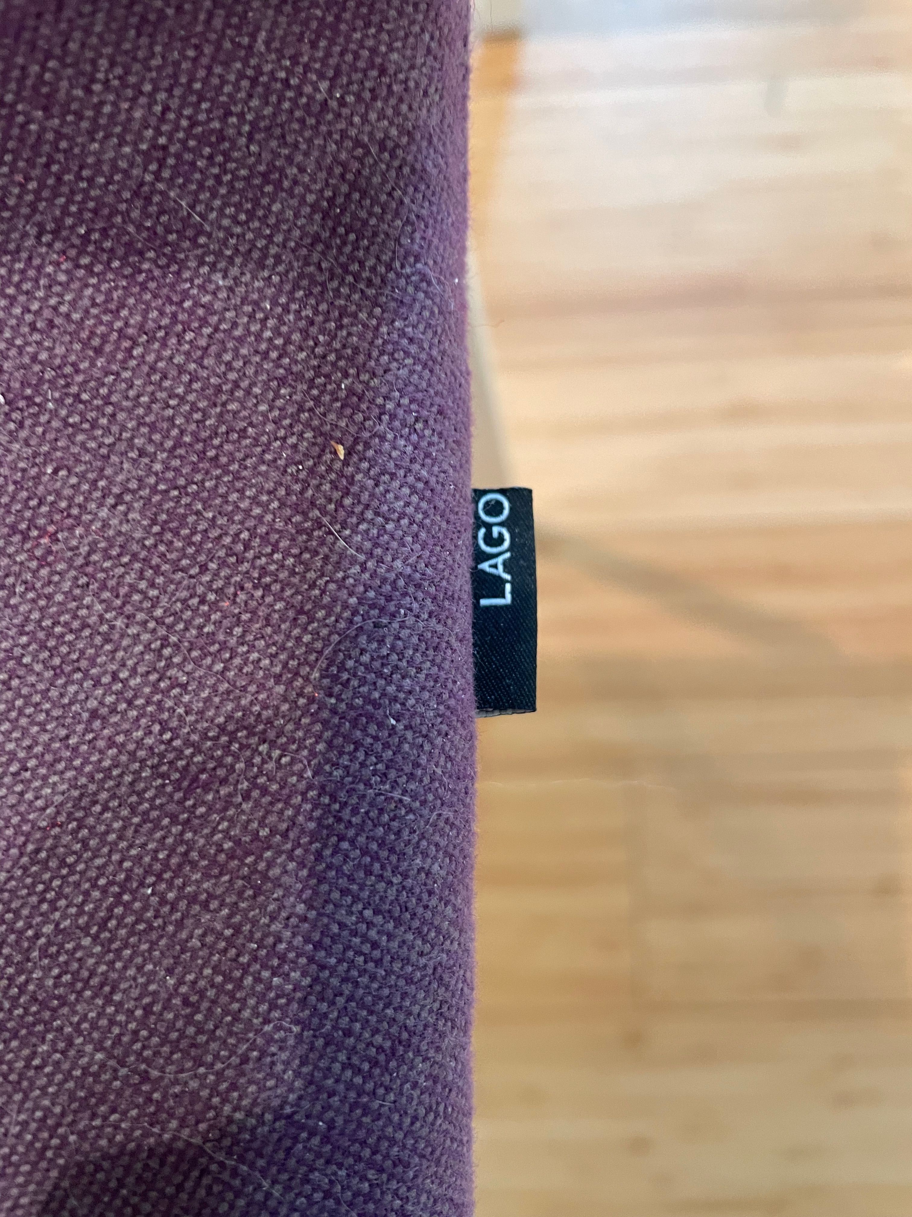 Set di 4 sedie Dangla in tessuto beige e viola Brand