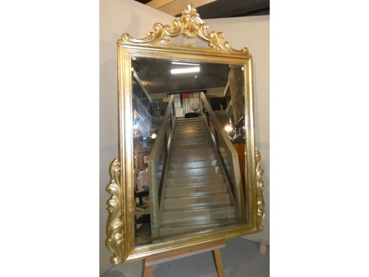 Vintage mirror with gold decorations ('900), 2