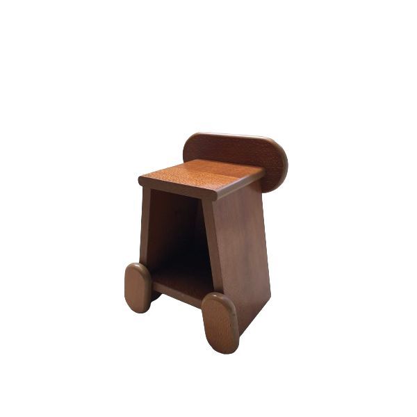 AF low wooden stool, Zeus image