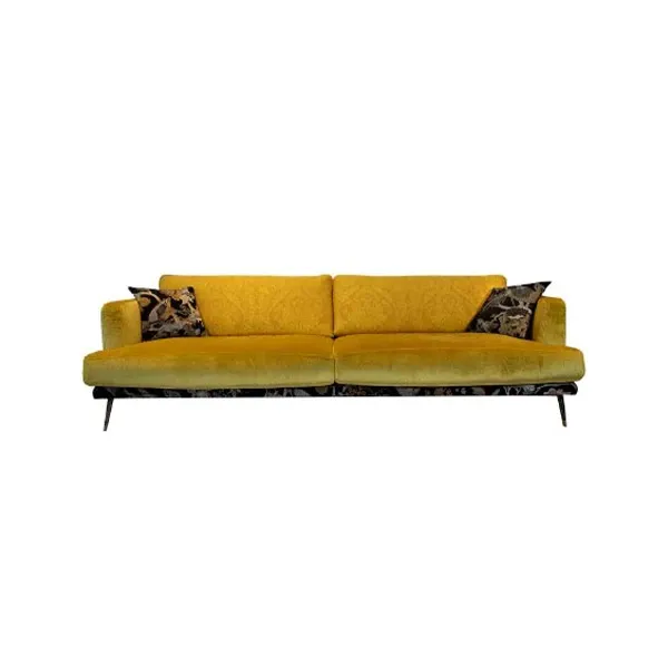 Sophia 3 seater sofa in fabric (yellow), Egoitaliano image