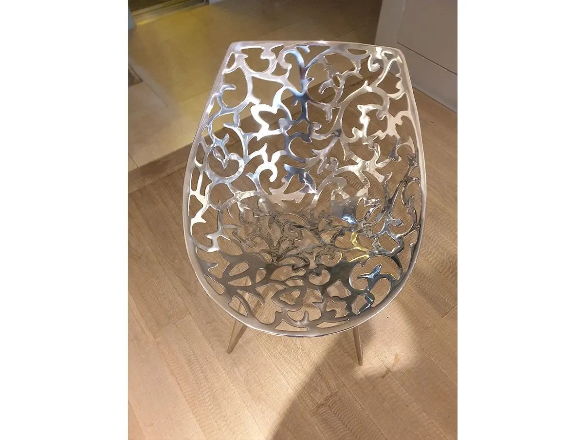 Miss Lacy armchair by Philippe Starck stainless steel, Driade 4