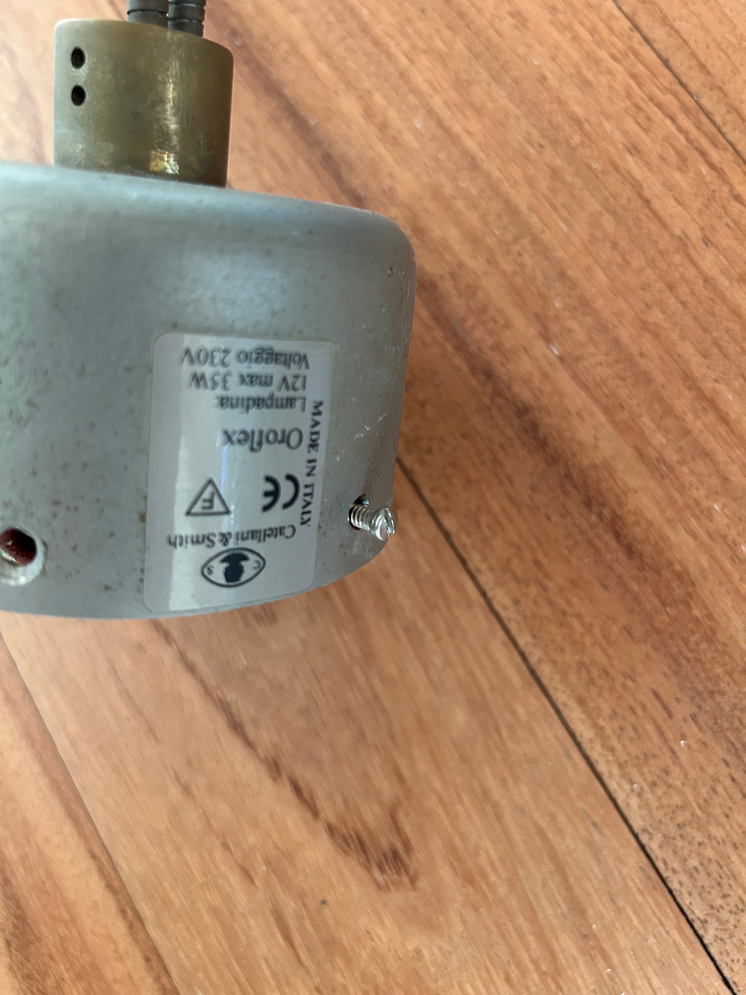 Oroflex Brass and Gold Leaf Wall Lamp Brand