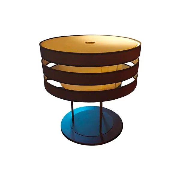 Solaris round table lamp in maple, Giorgetti image
