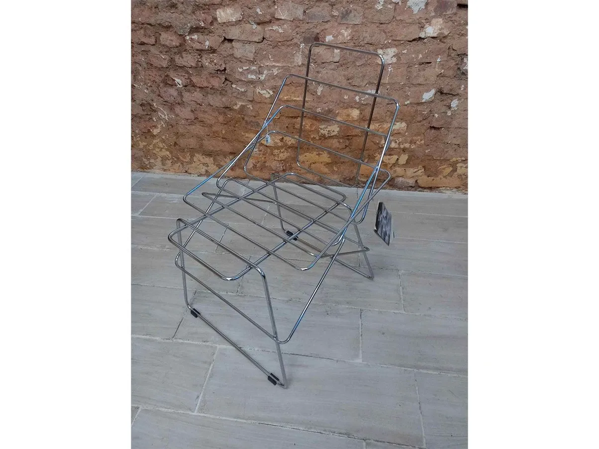 Soft Soft chair by Enzo Mari in metal (black), Robots 4