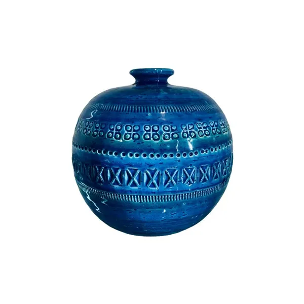 Vaso vintage Rimini Blu in ceramica (blu), Flavia Montelupo image