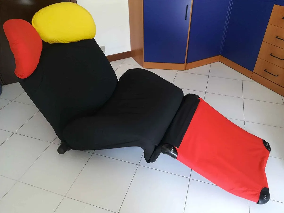 Poltrona Wink chaise longue di Toshiyuki Kita (nero), Cassina 