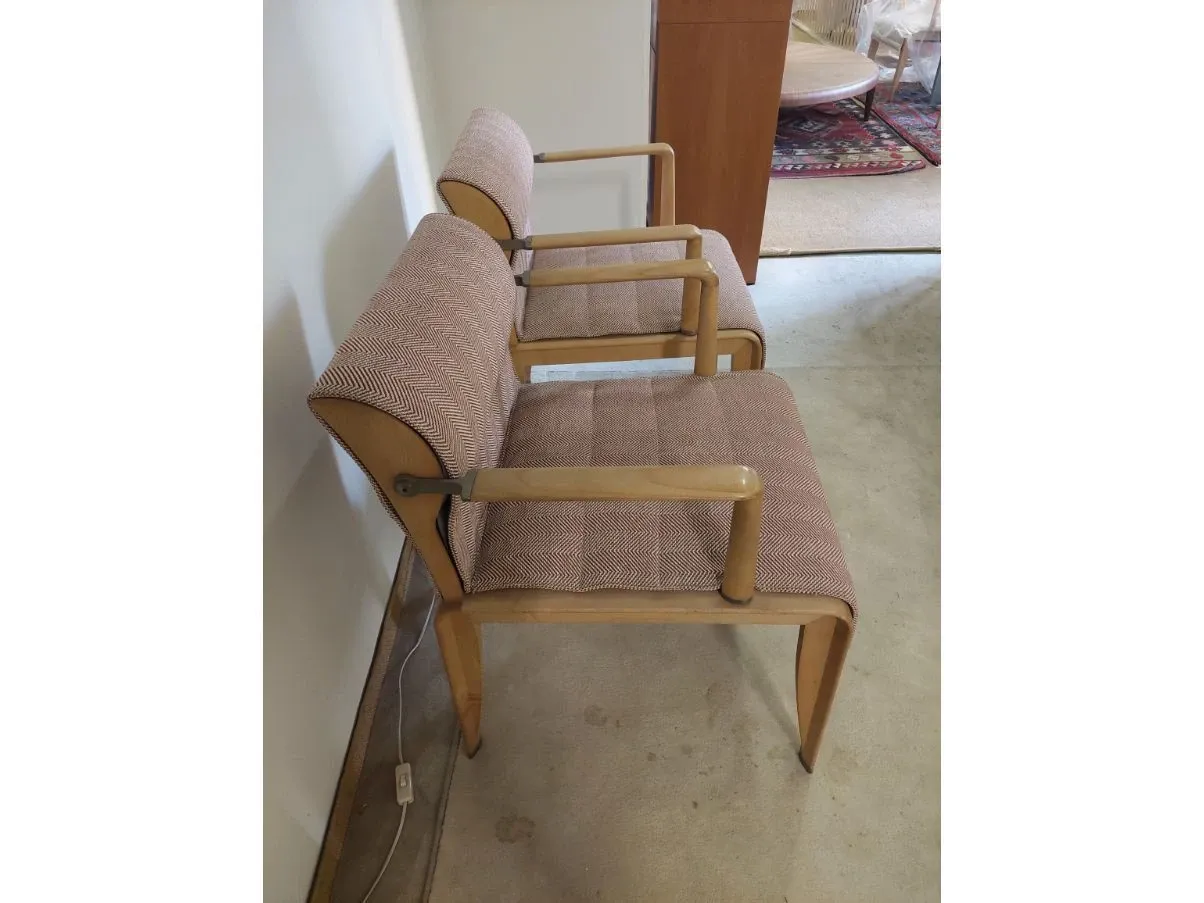 Set of 2 Ina armchairs in fabric, Giorgetti 3