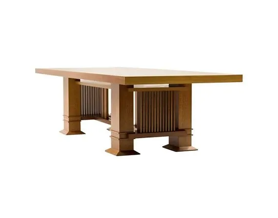 Allen 605 wooden dining table by Frank Lloyd Wright, Cassina image