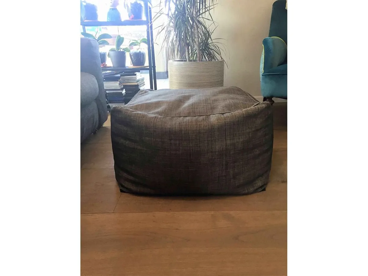 2-Sitzer Sofa mit Hocker aus Stoff 1