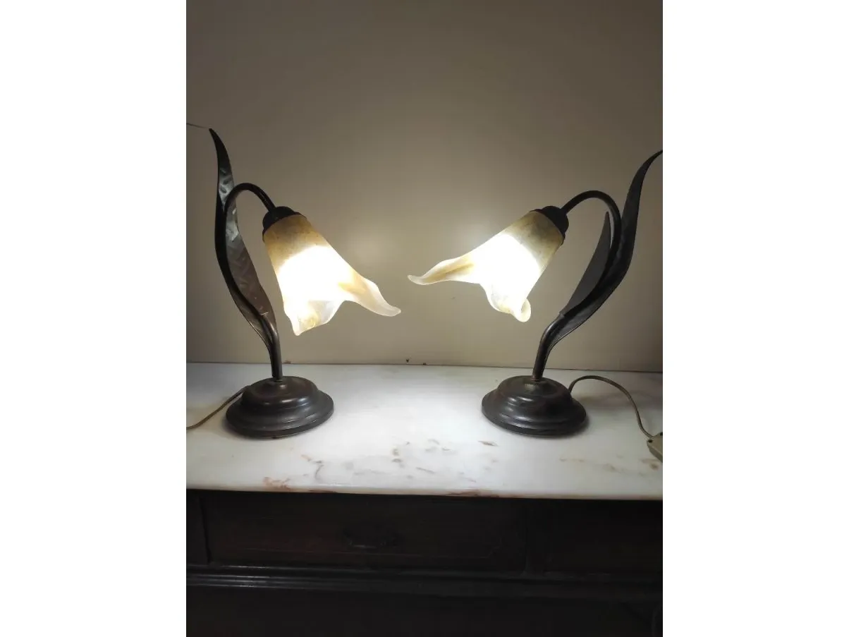 Set of 2 vintage table lamps (1950s), image