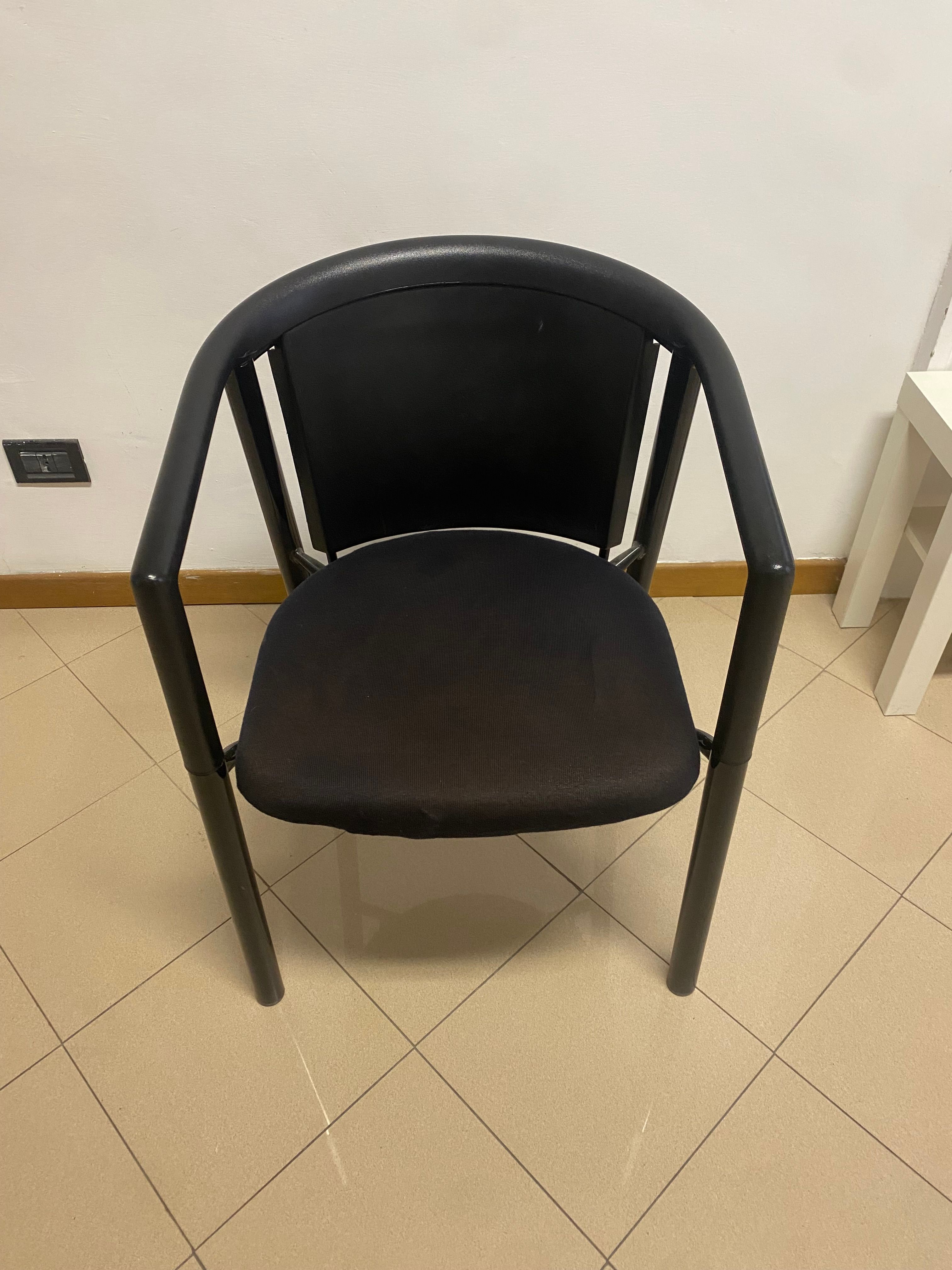 Poltroncina Mixer vintage in velluto nero Main