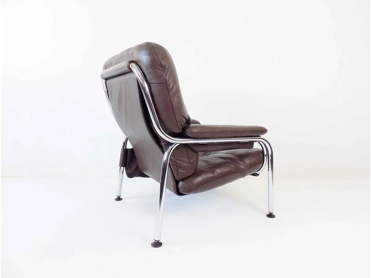 Poltrona Kangaroo di Hans Eichenberger in pelle 8