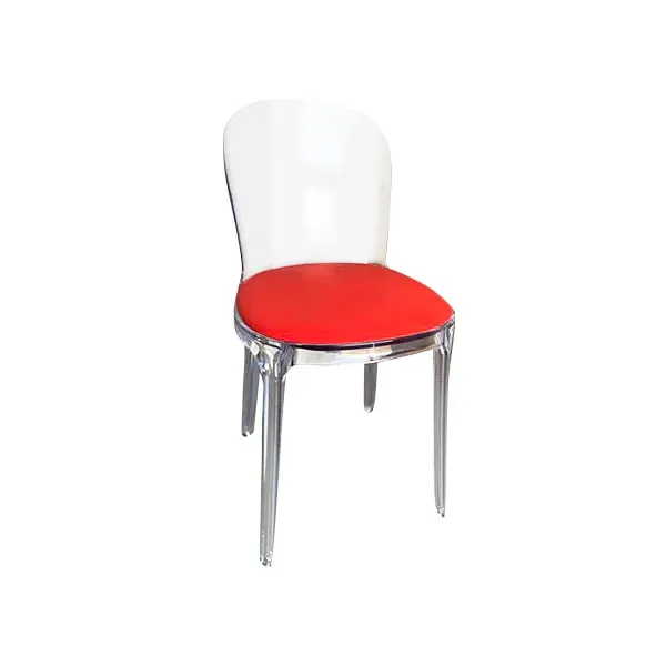 Sedia Vanity Chair in policarbonato e tessuto (rosso), Magis image