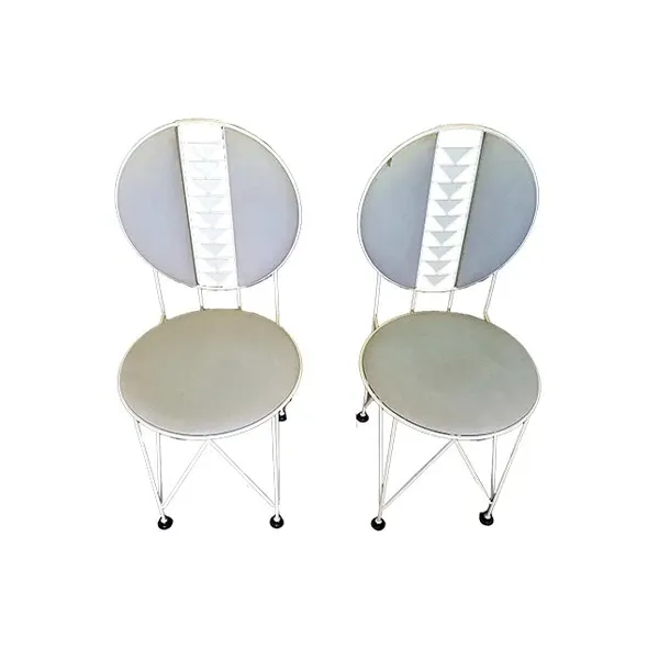 Set of 2 Midway 2 chairs by Frank Lloyd Wright, Cassina 