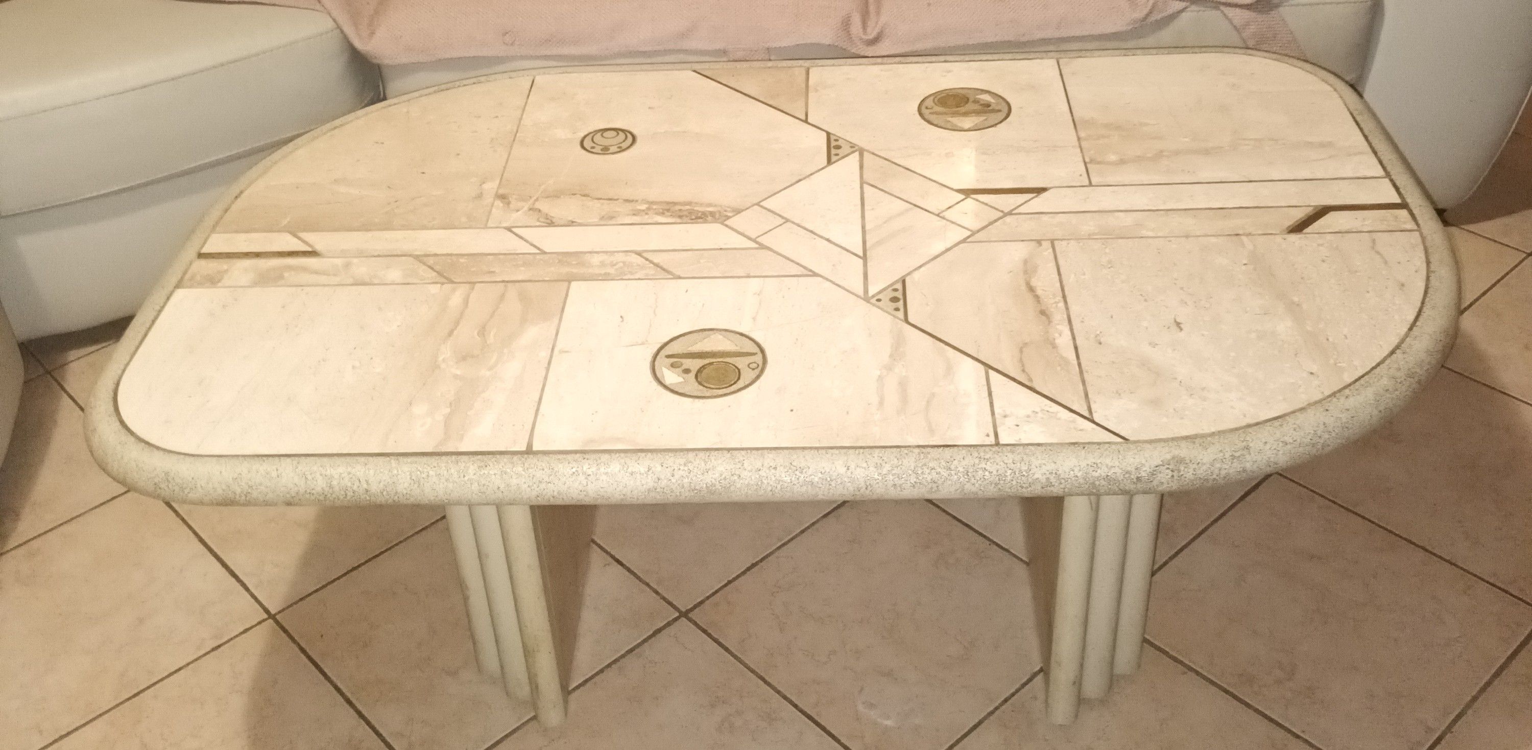 Brutalistischer Steintisch von Paul Kingma (80er Jahre) Main