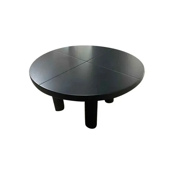 CEO Cube Meeting round coffee table in leather, Poltrona Frau image