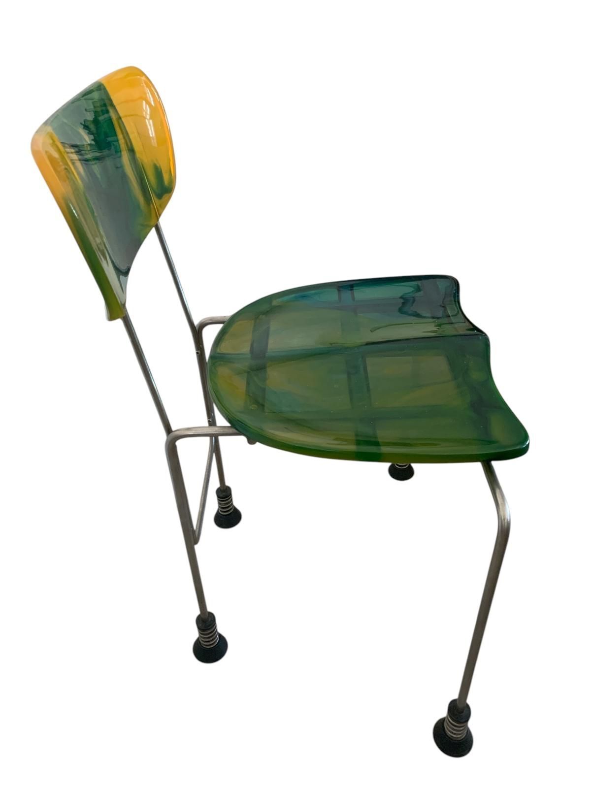 Pair of Broadway chairs by Gaetano Pesce, Bernini 7