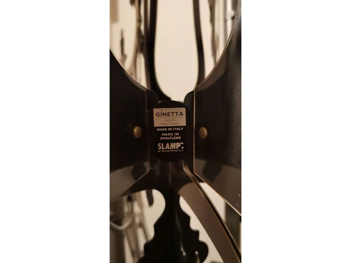 Ginetta chandelier in plastic (black), Slamp 
