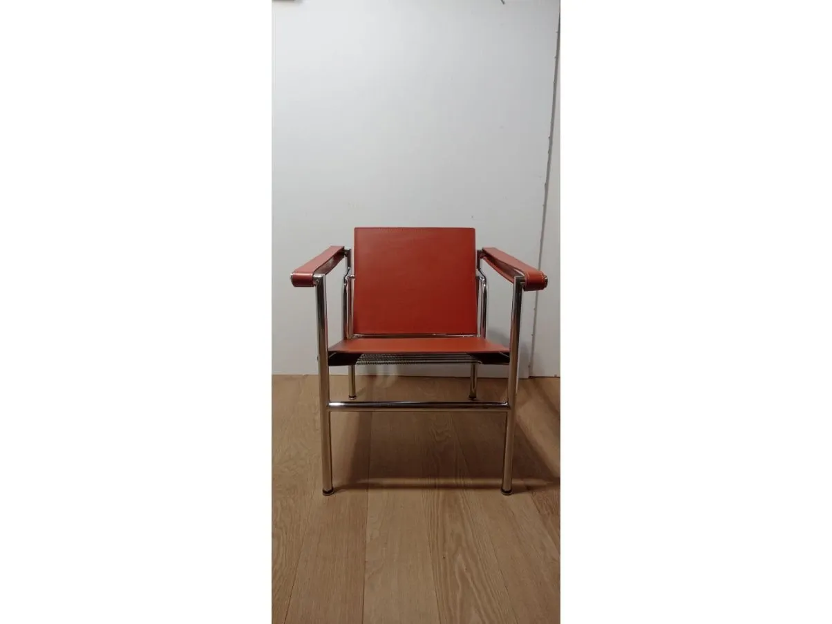 Poltroncina LC1 vintage marrone (anni'60), Alivar 2