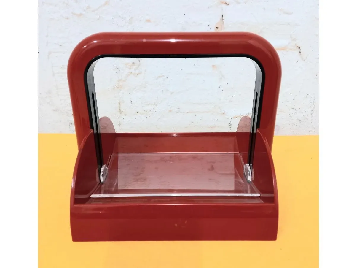 Roter Vintage Serviettenhalter aus den 80er Jahren 1