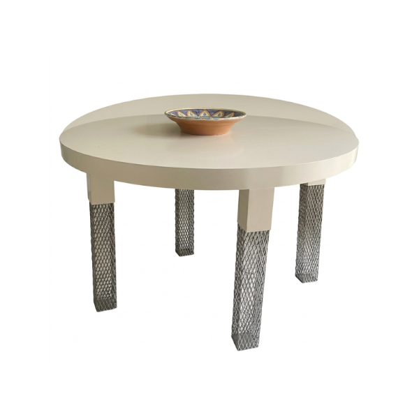 Tavolo rotondo Datong in legno e acciaio di Michele Barro Savonuzzi image