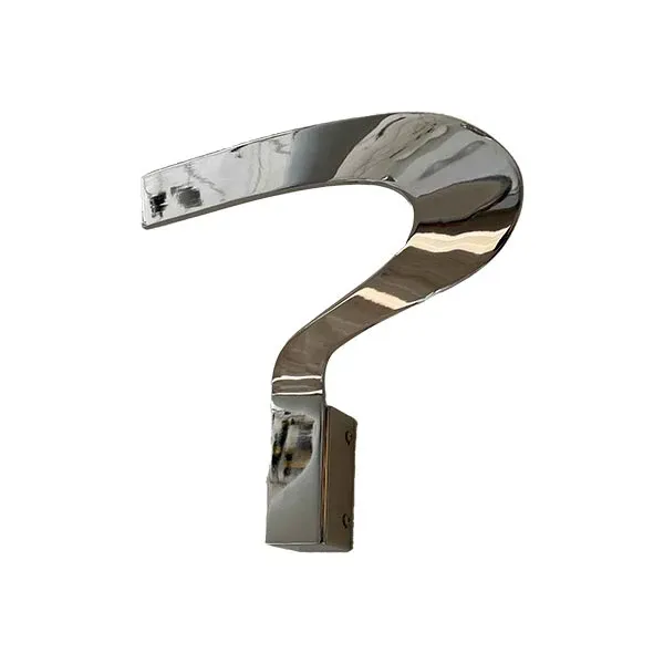 Lampada da parete Why in metallo cromato, Ideal Lux 2