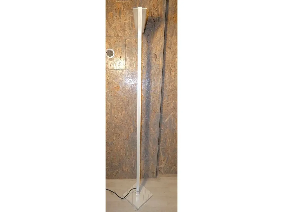 Floor lamp in metal and glass (1980s) 2