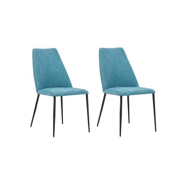 Set of 2 Ponente fabric chairs (light blue), Nitesco International image