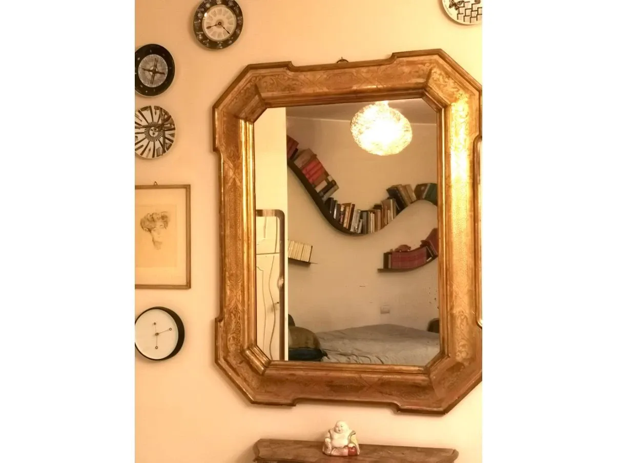 Vintage mirror in gilded wood (&#39;800), 3