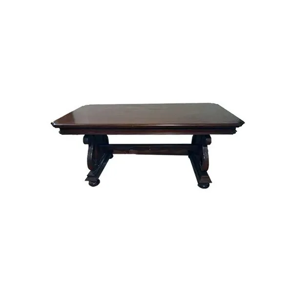 Tavolo vintage in legno decorato, image