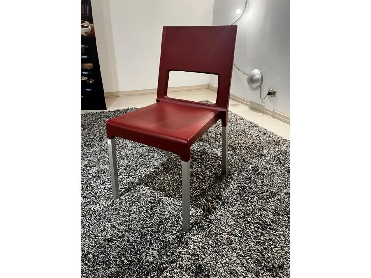 Sedia Face bordeaux, Kristalia 1