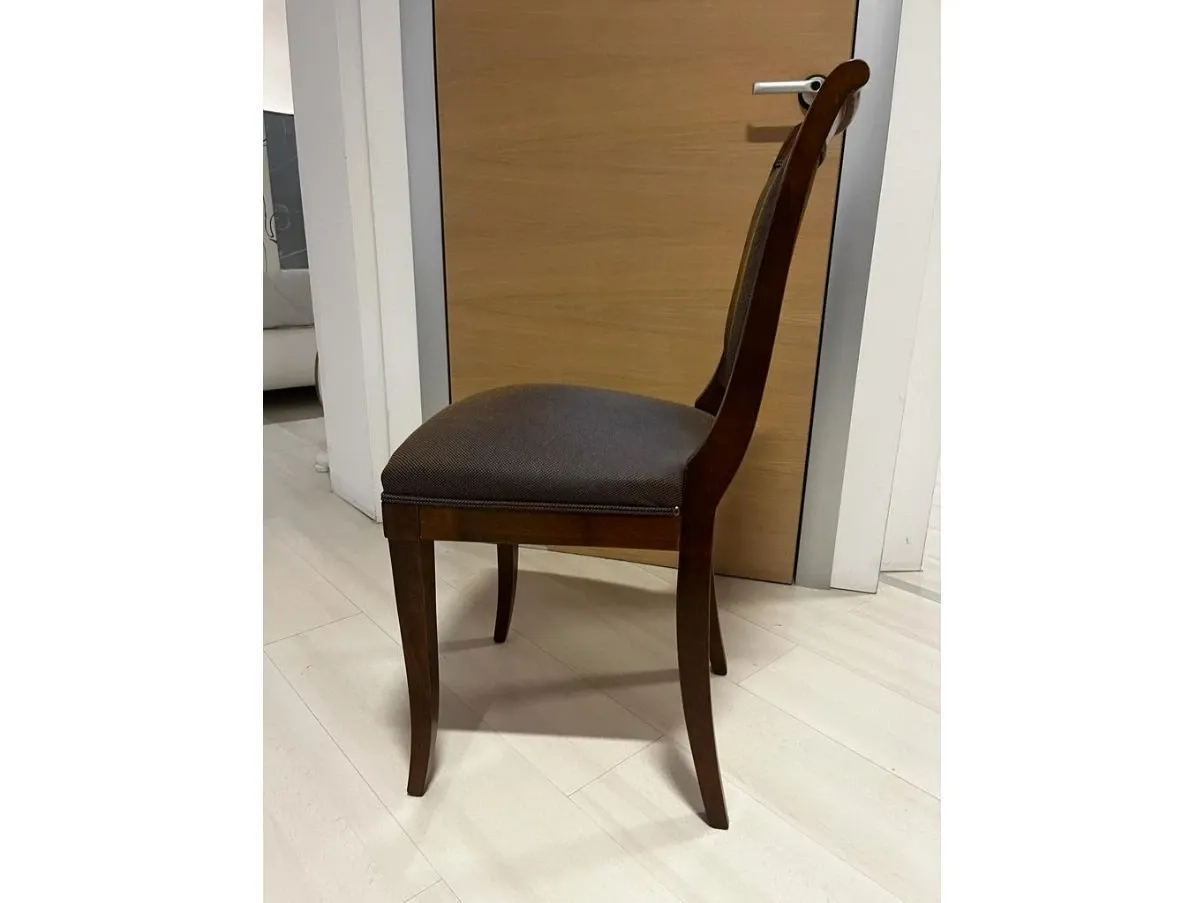 Walnut wood chair, Morelato 4