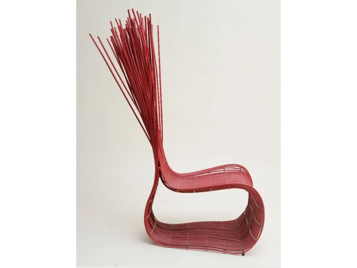 Red Yoda chair, Kenneth Cobonpue 
