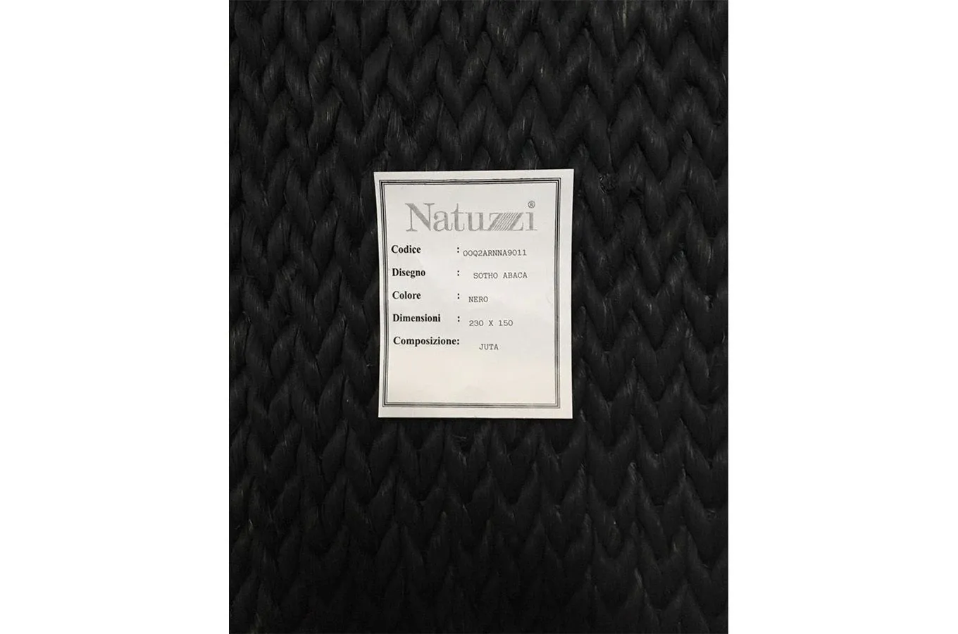 Tappeto rettangolare in lana Sotho Abaca (grigio) 2
