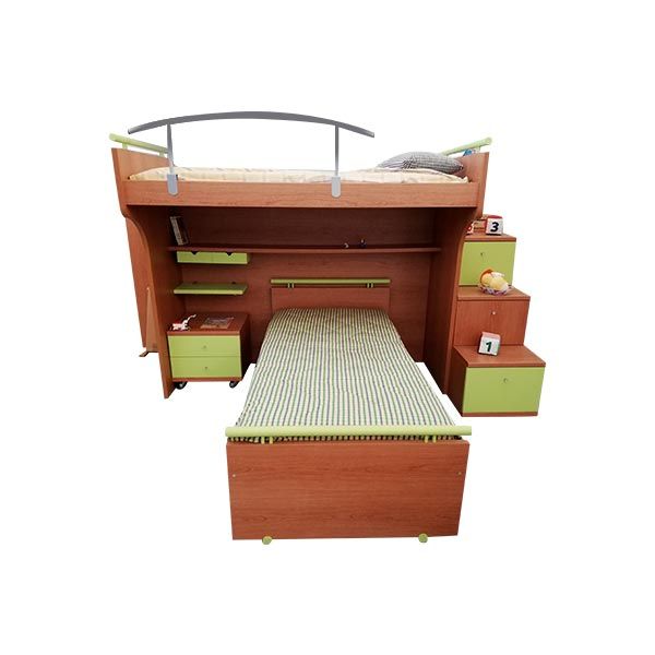 Letto singolo Maya con struttura imbottita in tessuto, Twils