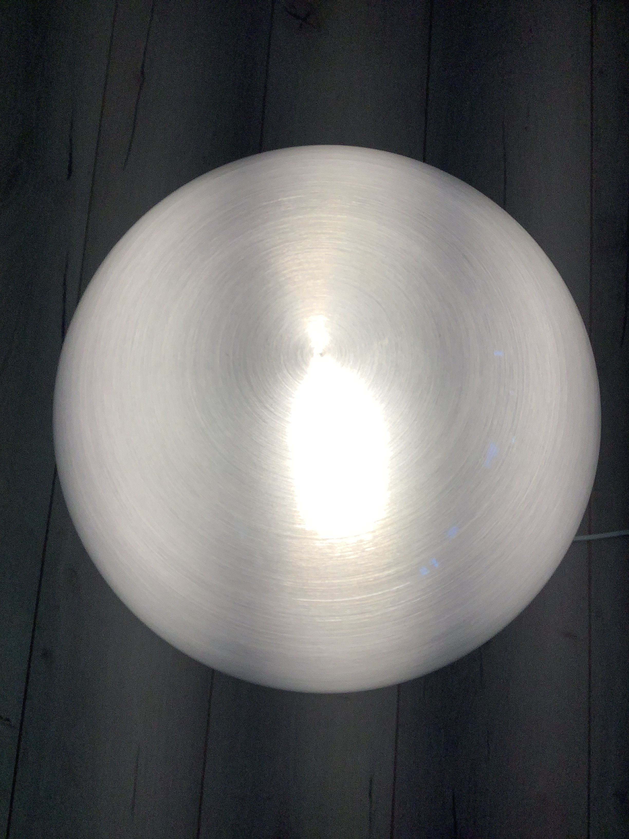 Lampada da tavolo in materiale plastico e alluminio (anni '70) Defects