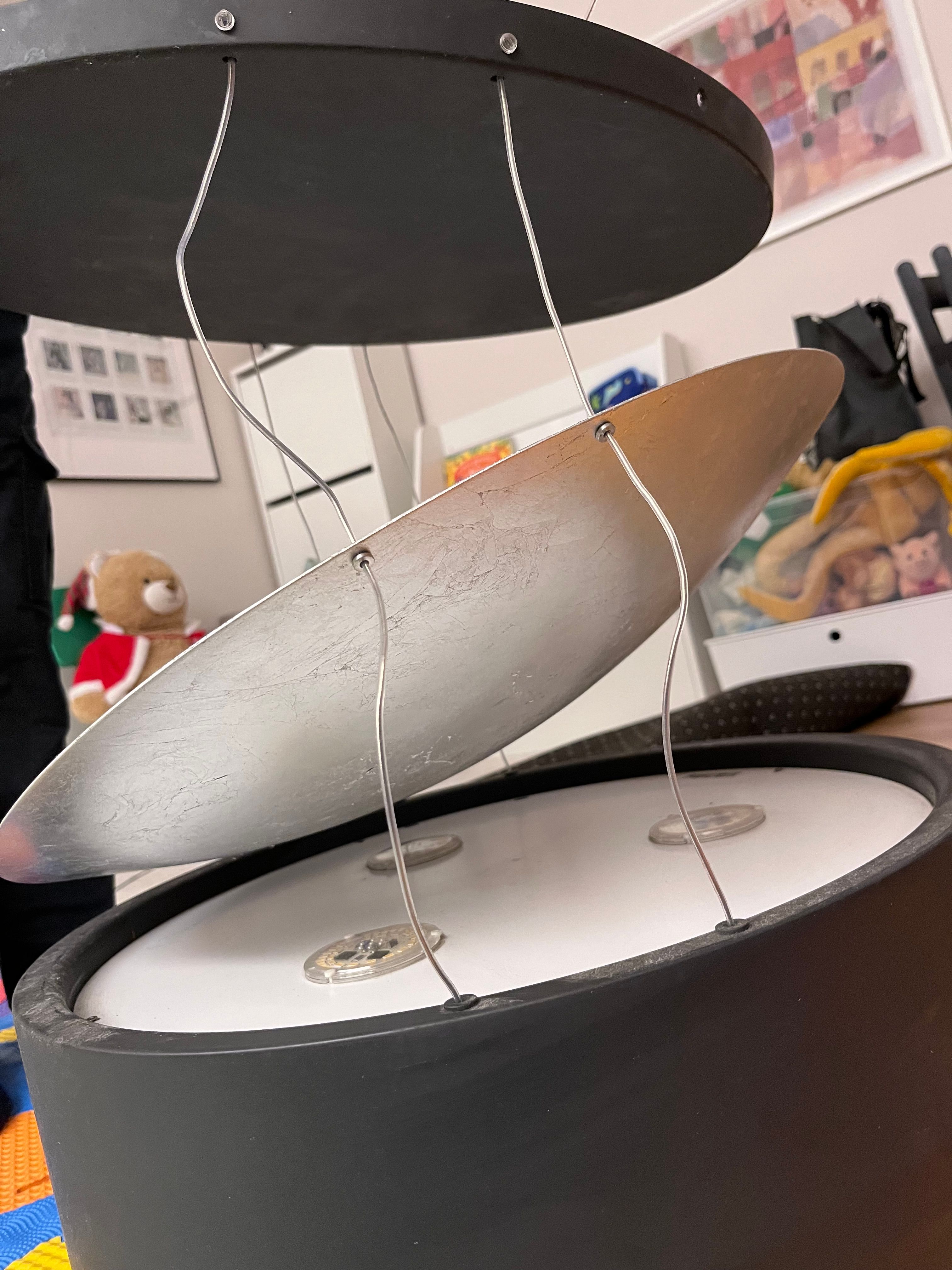 Eclisse pendant ceiling lamp by Mario Ornaghi and Marco Pagnoncelli, Icone Luce Details