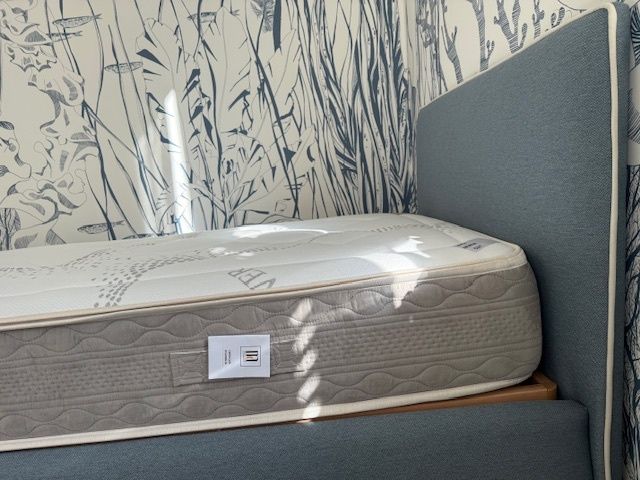 Single fabric bed (blue) 2