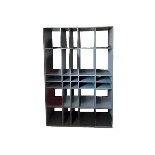 Wall bookcase in wood (gray), Jesse image