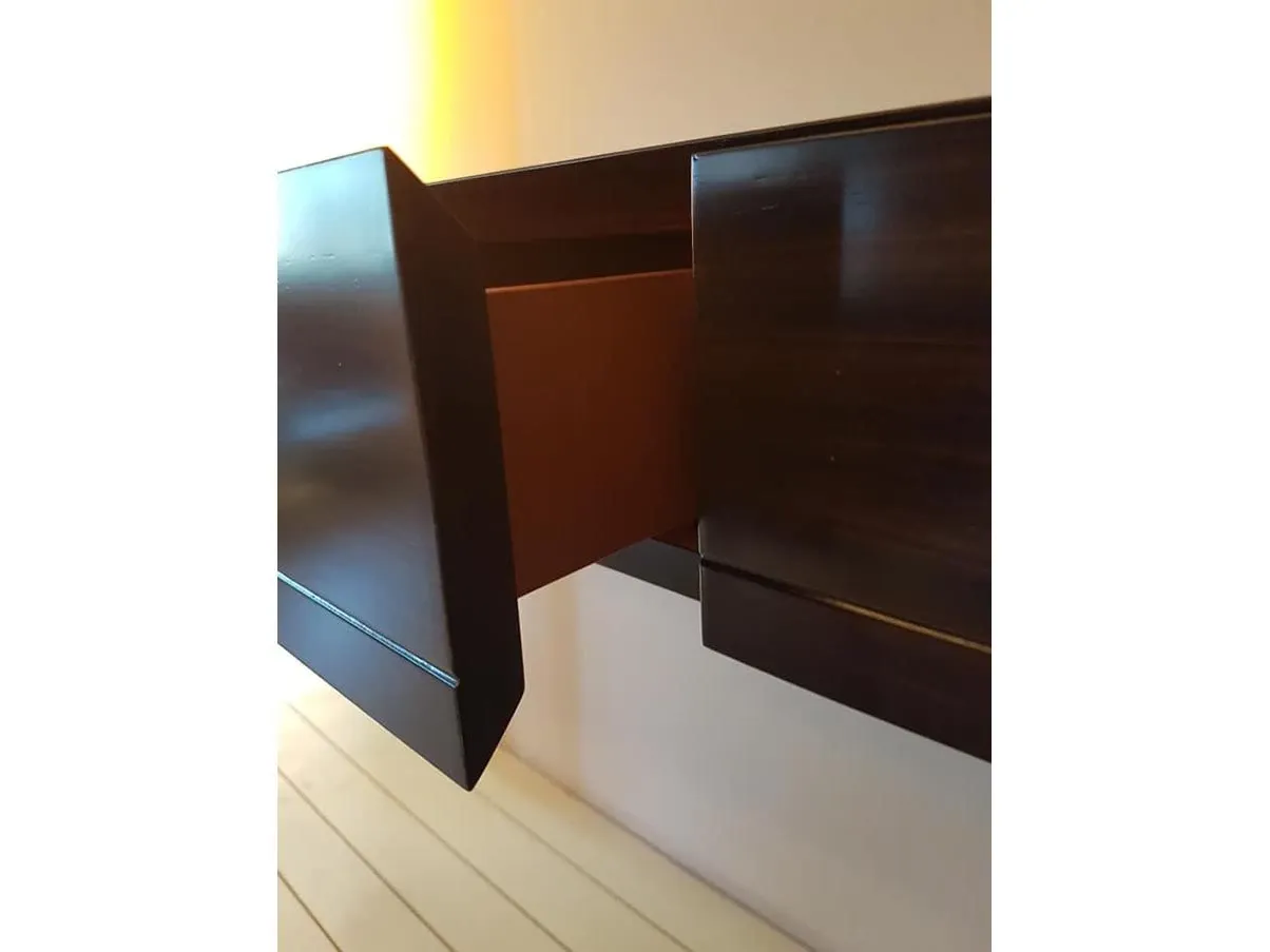 Time console with drawers beech and ebony wood, Giorgetti 2